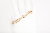 Stunning 14k Yellow Gold Hardwear Link Bracelet Size 6.25"