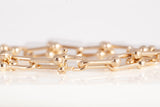 Stunning 14k Yellow Gold Hardwear Link Bracelet Size 6.25"