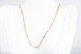 Ladies 14k Yellow Gold Fancy Link Chain 18"