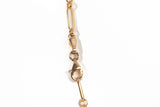 Ladies 14k Yellow Gold Fancy Link Chain 18"