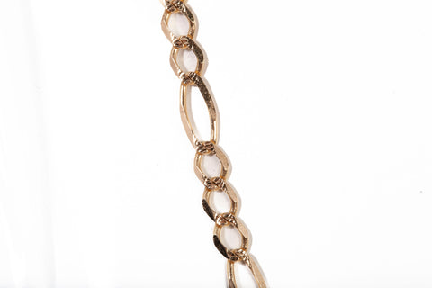 Unisex 10k Yellow Gold Figaro Link Chain 20.5"