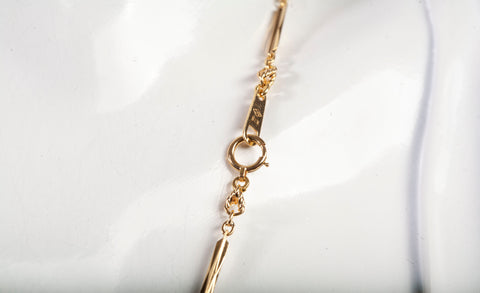 Ladies 18k Yellow Gold Fancy Link Necklace 16"