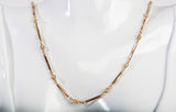 Ladies 18k Yellow Gold Fancy Link Necklace 16"