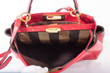 Authentic Fendi Selleria Peekaboo Red Large Satchel Bag