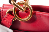 Authentic Fendi Selleria Peekaboo Red Large Satchel Bag