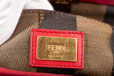 Authentic Fendi Selleria Peekaboo Red Large Satchel Bag
