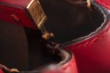 Authentic Fendi Selleria Peekaboo Red Large Satchel Bag