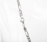 Unisex Sterling Silver 925 Figaro Link 18'' Chain