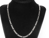 Unisex Sterling Silver 925 Figaro Link 18'' Chain