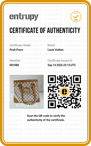 Authentic Louis Vuitton Damier Azur Hampstead MM Handbag