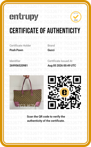 Authentic Gucci GG Canvas Heart Brit Tote Bag
