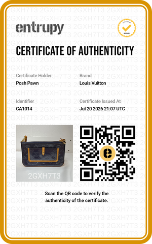 Authentic Louis Vuitton Indigo Vernis Monogram Mallory Vernis Square Bag