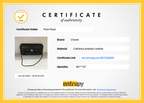 Authentic Chanel Black Lambskin Quilted Chocolate Bar Small Flap Shoulder Bag