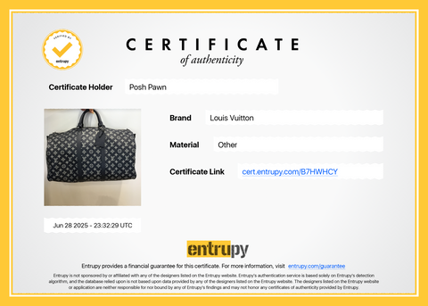 Authentic Navy Blue Louis Vuitton Keepall Bandouliere 50 Monogram Shadow