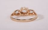 Ladies 14k Yellow Gold Floral Cluster Ring