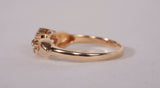 Ladies 14k Yellow Gold Floral Cluster Ring