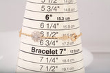 Ladies 18k Two Tone Floral Bracelet