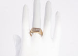 Gentlemen's 14k Yellow Gold .03TCW Diamond Ring Size 8