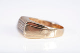Gentlemen's 14k Yellow Gold .03TCW Diamond Ring Size 8