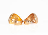 Ladies 21k Yellow Gold Small Huggie Earrings