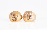 Ladies 21k Yellow Gold Small Huggie Earrings