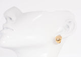 Ladies 21k Yellow Gold Small Huggie Earrings