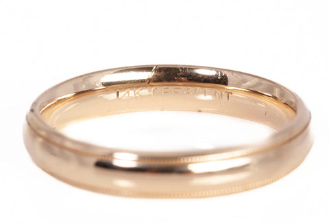 Gentlemen's 14k Yellow Gold Wedding Band 4mm