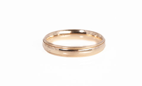 Gentlemen's 14k Yellow Gold Wedding Band 4mm