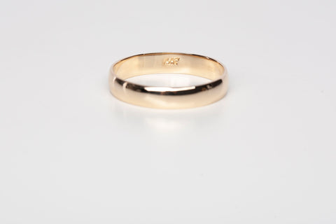 Men's 14k Yellow Gold Wedding Band Ring Size 12