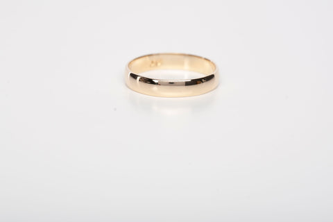 Men's 14k Yellow Gold Wedding Band Ring Size 12