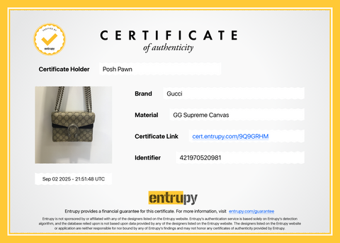 Authentic Gucci Dionysus GG Supreme Mini Beige/ Black Shoulder Bag