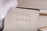 Authentic Gucci Calfskin Small Sylvie Off-White Shoulder Bag