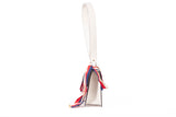 Authentic Gucci Calfskin Small Sylvie Off-White Shoulder Bag