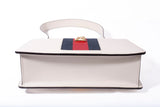 Authentic Gucci Calfskin Small Sylvie Off-White Shoulder Bag