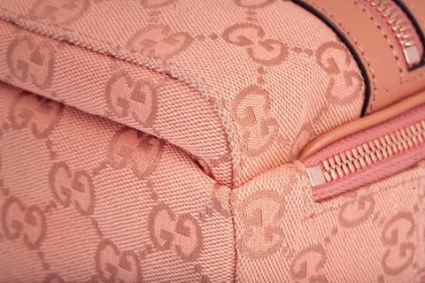 Authentic Gucci Pink GG Canvas Ophidia Mini Crossbody
