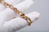 Unisex 14k Yellow Gold Fancy Link Bracelet SZ 7 3/4
