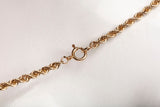 Men's 12k Yellow Gold Rope Chain 28"