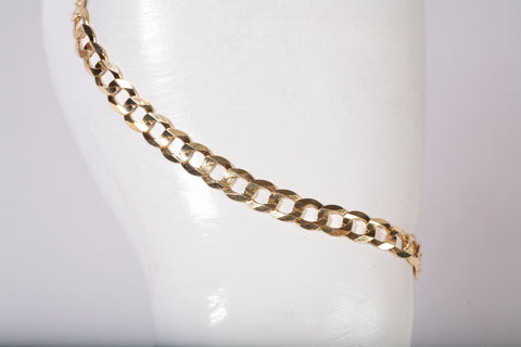 Men's 10k Yellow Gold Cuban Link Bracelet