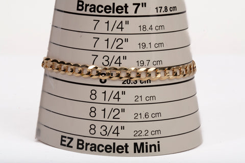 Men's 10k Yellow Gold Cuban Link Bracelet