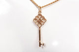 Ladies 18k Yellow Gold Knot Key Pendant