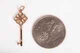 Ladies 18k Yellow Gold Knot Key Pendant