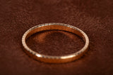 Ladies 14k Yellow Gold Fluted Textured Band Ring