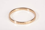 Ladies 14k Yellow Gold Fluted Textured Band Ring