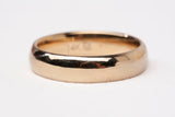 Ladies 14k Yellow Gold 4mm Wedding Band Size 4.75"