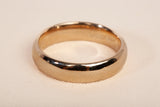 Ladies 14k Yellow Gold 4mm Wedding Band Size 4.75"