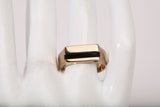 Gentlemen's 14k Yellow Gold Onyx with Amethyst Accent Ring