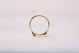 Gentlemen's 14k Yellow Gold Onyx with Amethyst Accent Ring