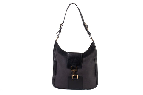 Authentic Vintage Gucci Jackie O Black Hobo Handbag