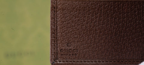 Gucci GG Supreme Monogram Web Men's Ophidia Bi-Fold Wallet Beige