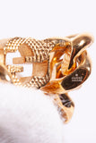 Authentic Gucci Interlocking Chain "GG" Gold Finish Ring Size 7.5